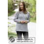 Winter Sea by DROPS Design - Knitted Jumper with round yoke and lace Pattern size S - XXXL
