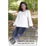 Nineveh Jumper by DROPS Design - Knitted Jumper with Lace Pattern size S - XXXL