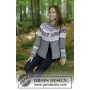 Telemark Jacket by DROPS Design - Knitted Jacket with Norwegian Pattern size S - XXXL