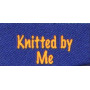 Label double-sided Knitted by Me Navy Blue