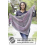 Autumn Joy by DROPS Design - Knitted Shawl and Gloves with Garter Stitch Pattern 164x70cm