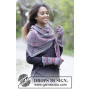 Autumn Joy by DROPS Design - Knitted Shawl and Gloves with Garter Stitch Pattern 164x70cm