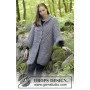 The Grove by DROPS Design - Knitted Jacket in Moss Stitch Pattern size S - XXXL