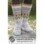 Always Winter by DROPS Design - Knitted Socks with Multi-coloured Norwegian Pattern size 35 - 46