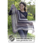 Vintage Chic by DROPS Design - Shawl Crochet with fan Pattern 152x75cm
