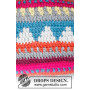 Marrakesh by DROPS Design - Pouf Crochet with Multi-coloured Pattern 48x20 cm