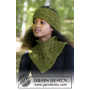 Dovre by DROPS Design - Knitted Head Band and Neck Warmer with Garter Stitch and Cables Pattern One Size