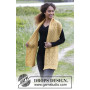 Dreamy Daffodil by DROPS Design - Knitted Stole with Lace Pattern 156x35 cm