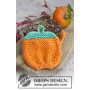 Roasted Pumpkin by DROPS Design - Knitted Pot Holders Halloween Pattern