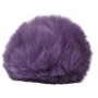 Pom Pom Rabbit Fur Purple 60 mm