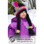 Little Alawa by DROPS Design - Crochet Indian Hat with Braids and Feathers Pattern Size 1 - 10 years