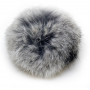 Pom Pom Rabbit Fur Grey 100 mm
