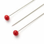Prym Glass Head Pins Red 0.6x30mm - 5 g