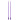 Knit Lite Single Pointed Knitting Needles with light 33cm 6.50mm / 13in US10½ Purple