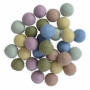 Felt Balls Wool 20mm Assorted Pastel Colours - 30 pcs