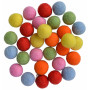 Felt Balls Wool 20mm Assorted Summer Colours - 30 pcs