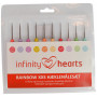 Infinity Hearts Rainbow XXS Crochet Hooks Set 13cm 0.5-2.75mm 10 sizes