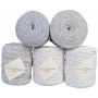 Infinity Hearts Dahlia Fabric Yarn 03 Light Grey Shades - 1 pc