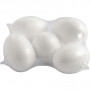 Polystyrene Eggs White 6cm - 5 pcs