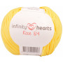 Infinity Hearts Rose 8/4 Yarn Unicolour 179 Yellow
