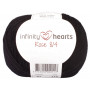 Infinity Hearts Rose 8/4 Yarn Unicolor 01 Black