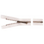 YKK Separating Zipper Brass 20cm 4mm Off white