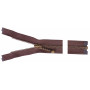 YKK Separating Zipper Brass 45cm 4mm Brown