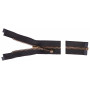 YKK Separating Zipper Brass 45cm 4mm Black