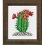 Permin Embroidery Kit Aida Cactus Orange 10x12cm