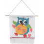 Permin Embroidery Aida for kits Owl 16x18cm