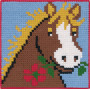 Permin Embroidery Kit for kids Horse 25x25cm