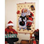 Permin Embroidery Kit Aida Advent Calendar Santa Claus and Snowman 80x127cm