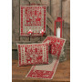Permin Embroidery Kit Linen Advent Calendar Christmas Spirit 45x50cm