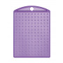 Pixelhobby Keychain/Medallion Transparent Purple 3x4cm - 1 pc.