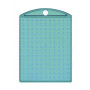 Pixelhobby Keychain/Medallion Transparent Turquoise 3x4cm - 1 pc.