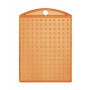 Pixelhobby Keychain/Medallion Transparent Orange 3x4cm - 1 pc.