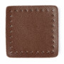 Prym strap holder Leather Brown 5.5x5.5cm - 4 pcs
