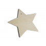 Wooden star 9x12x0,5cm - 1 pc