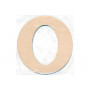 Wooden letter O 10x0.4cm - 1 pc