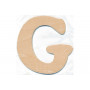 Wooden letter G 10x0.4cm - 1 pc