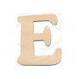 Wooden letter E 10x0.4cm - 1 pc