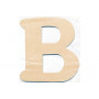 Wooden letter B 10x0.4cm - 1 pc