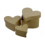 Cardboard box Curved Heart Ass. sizes - 3 pcs
