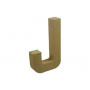 Cardboard letter J 20x11,5cm - 1 pc