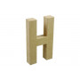Cardboard letter H 20x11,5cm - 1 pc