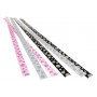 Strips Adhesive Silver, Black & Pink Ass. designs 420x15mm - 6 pcs