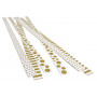 Strips Adhesive White with Gold designs 420x15mm - 6 pcs