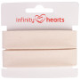 Infinity Hearts Binding Tape Cotton 40/20mm 00 Off-White - 5m