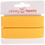 Infinity Hearts Binding Tape Cotton 40/20mm 92 Yellow - 5m
