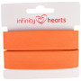 Infinity Hearts Binding Tape Cotton 40/20mm 66 Orange - 5m